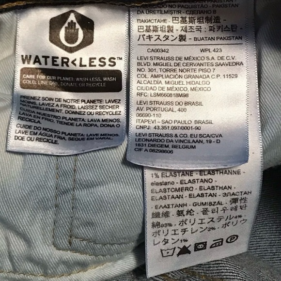 Mens Levi's 511 Premium Performance Denim Jeans Size 34 x 32 - Picture 10 of 10